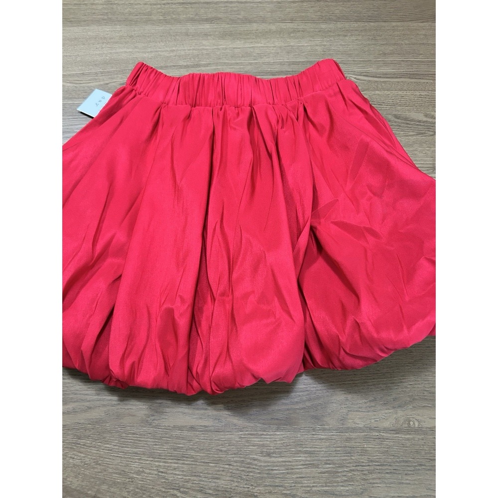 A New Day Red Bubble Skirt Size Xs NWT‎